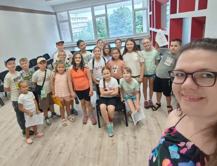 Nyári tábor csoportképe